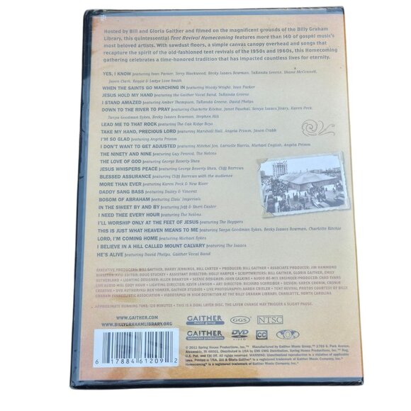 Bill and Gloria Gaither Tent Revival Homecoming DVD Gospel Music Christian - Picture 2 of 8